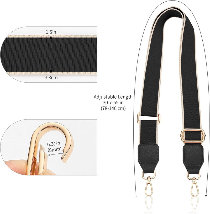Hamdecro Store Purse Straps Replacement Crossbody, Universal Wide Shoulder Strap for Bags Adjustable Straps for Handbags - Image 5